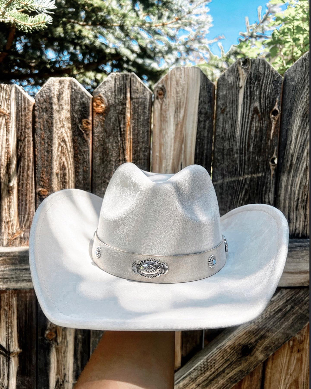 Western Disc Ribbon Strap Cowboy Hat