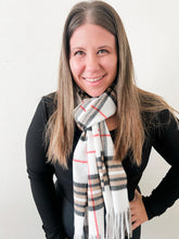 Load image into Gallery viewer, Giant Check Cashmere Feel Scarf
