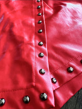 Load image into Gallery viewer, Studded Leather Wrap Skort.
