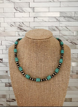 Load image into Gallery viewer, Navajo Beads Turquoise Stone Collar Necklace
