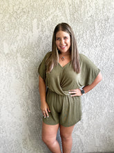 Load image into Gallery viewer, Slinky Knot Twist Romper
