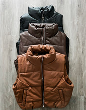 Load image into Gallery viewer, High Neck Faux Leather Vest
