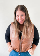 Load image into Gallery viewer, High Neck Faux Leather Vest
