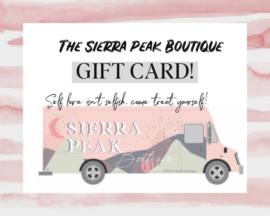 The Sierra Peak Boutique Gift Card